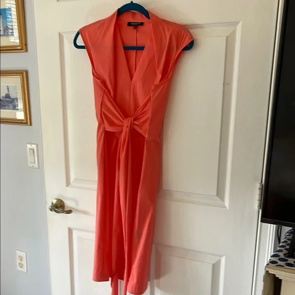 Lafayette 148 New York Dresses | Lafayette 148 New York Orange Sheath Midi Dress Flutter Sleeveless | Color: Orange | Size: 6 | Macsusanne's Closet Lafayette 148 New York Dresses | Lafayette 148 New York Orange Sheath Midi Dress Flutter Sleeveless | Color: Orange | Size: 6 | Macsusanne's Closet